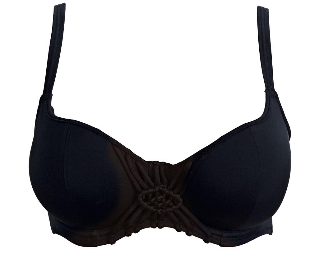 Купальный топ FREYA Macrame 4054 36G Black (889500502821)