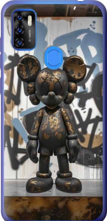 Чехол на ZTE Blade A7S 2020 Bronze kaws v2 (6098u-2454-42517)