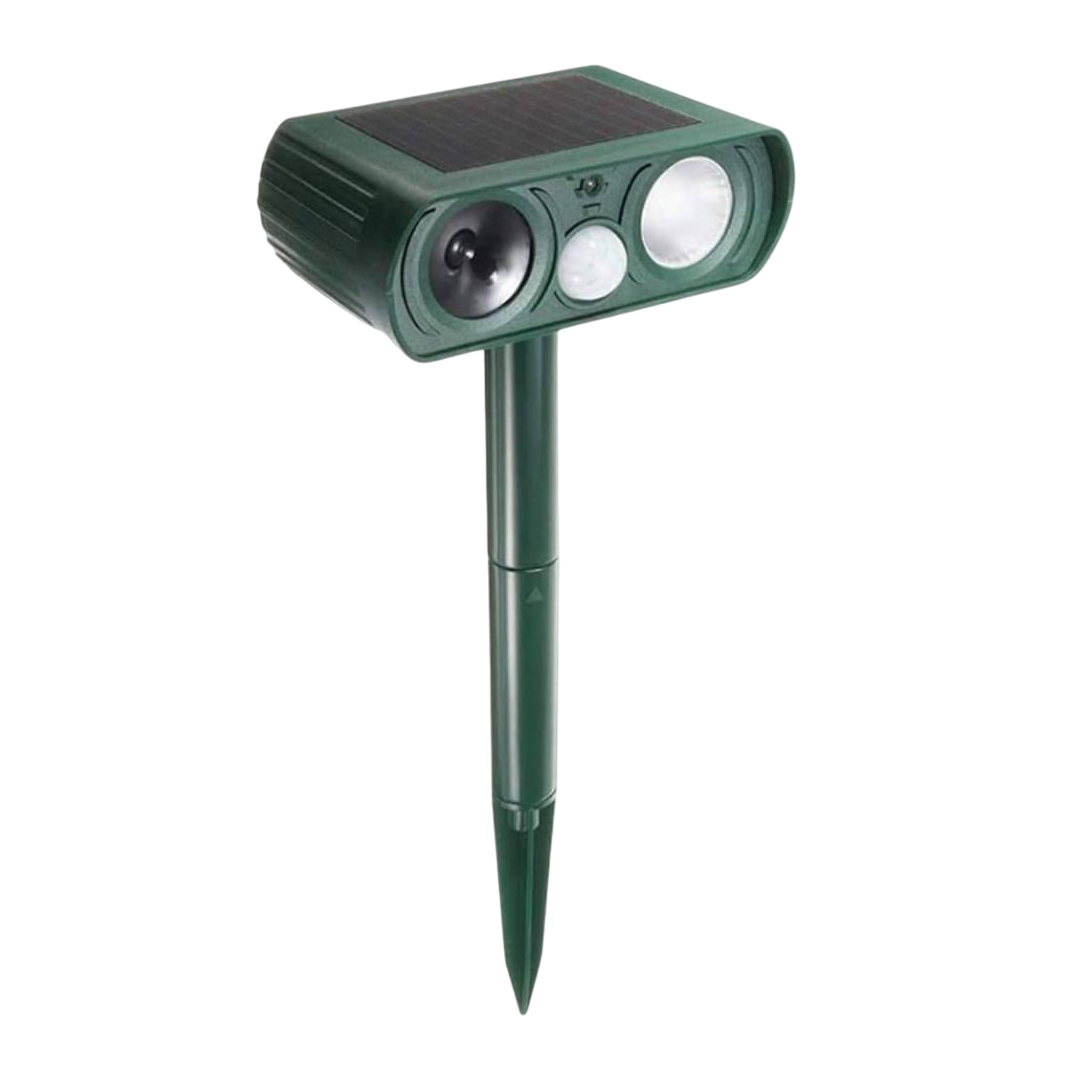 Отпугиватель животных на солнечной батарее Bodasan ультразвуковой уличный для птиц/зверей/насекомых (2534230082)