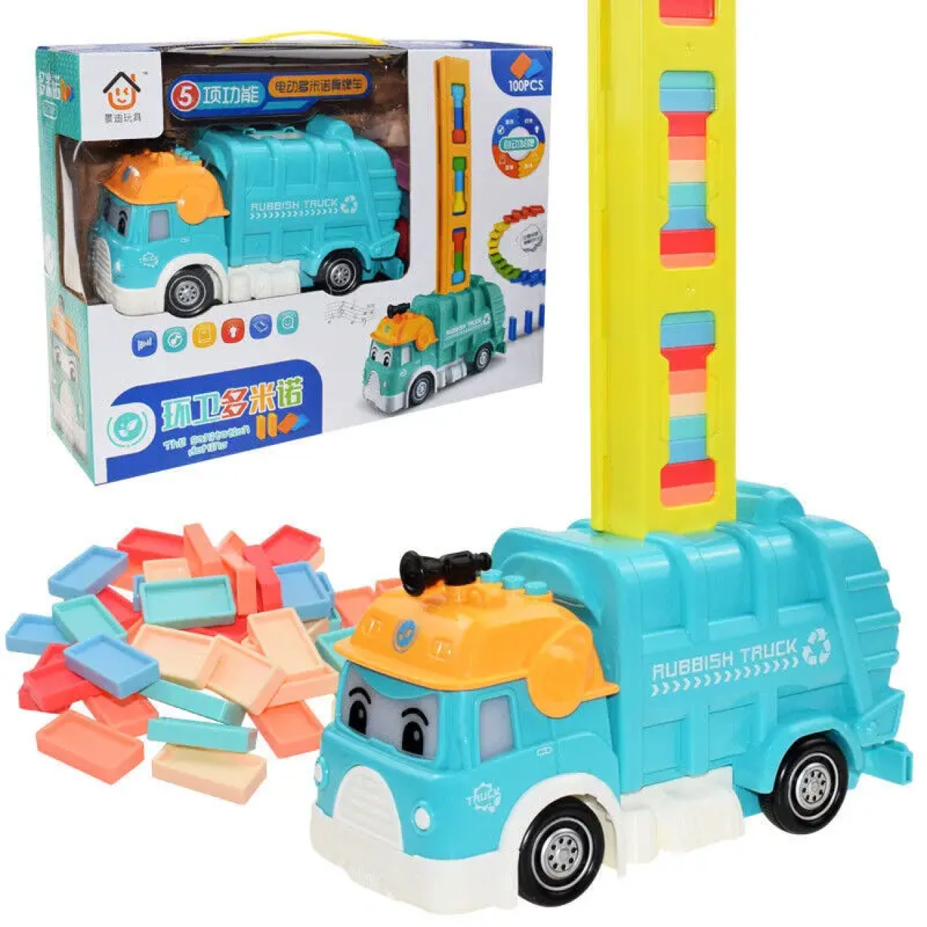 Машинка для раскладывания домино с подсветкой/музыкой и английскими скороговорками (29235393) - фото 2 Машинка для раскладывания домино с подсветкой/музыкой и английскими скороговорками (29235393) - фото 2