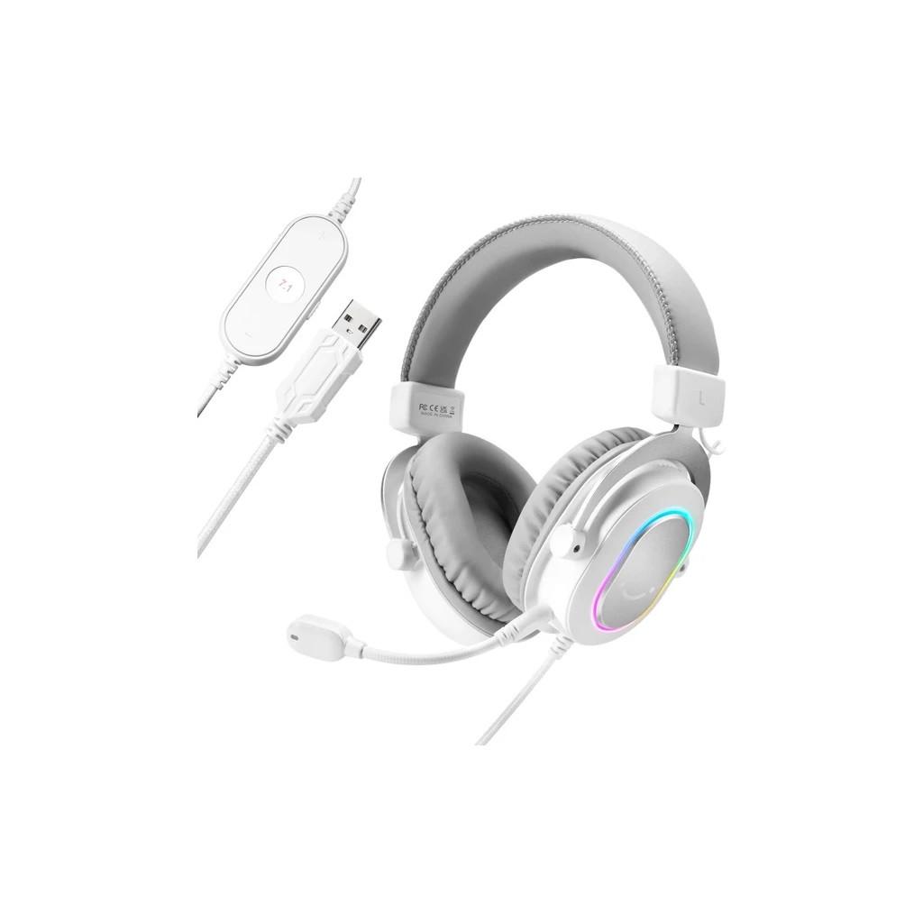 Наушники FIFINE H6 RGB 7.1 White (H6W) - фото 2