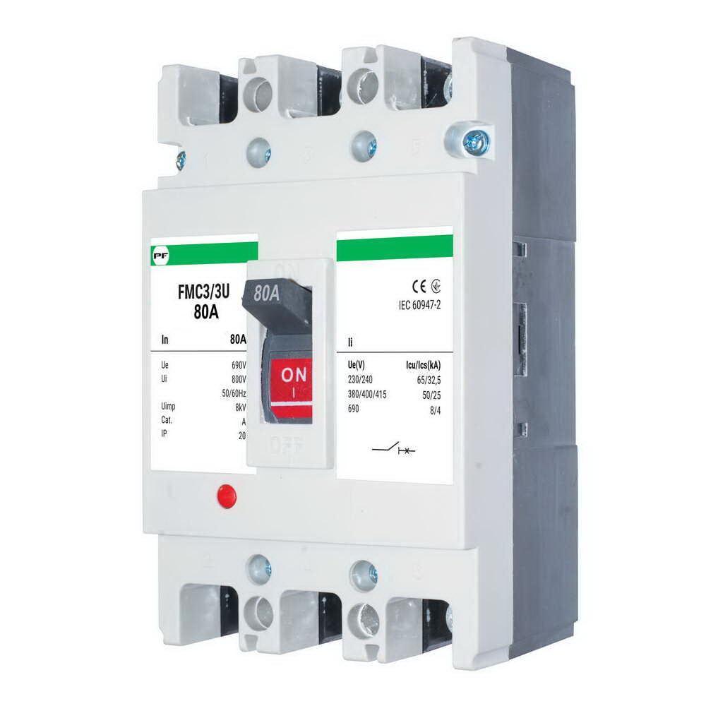 Автоматический выключатель корпусной PROMFACTOR FMC3/3U 3P 3-5In 80A 50 кА (FMC33U0080/5)