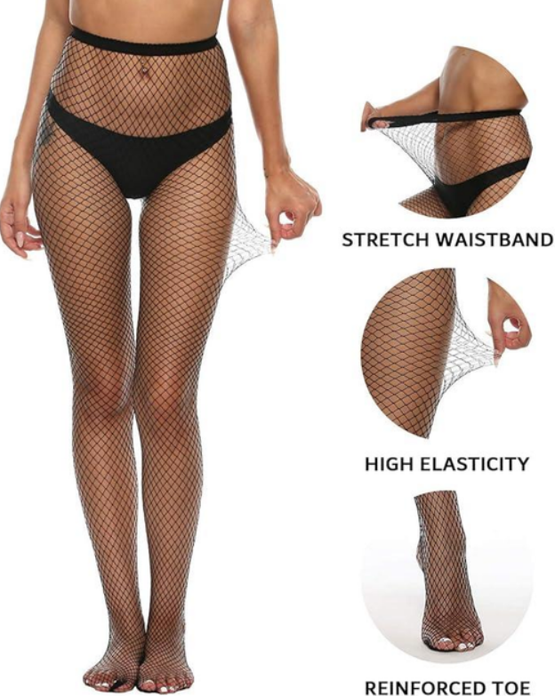 Набір жіночих колготок у сітку 4в1 дрібна/середня/велика сітка - фото 2 Набір жіночих колготок у сітку 4в1 дрібна/середня/велика сітка - фото 2