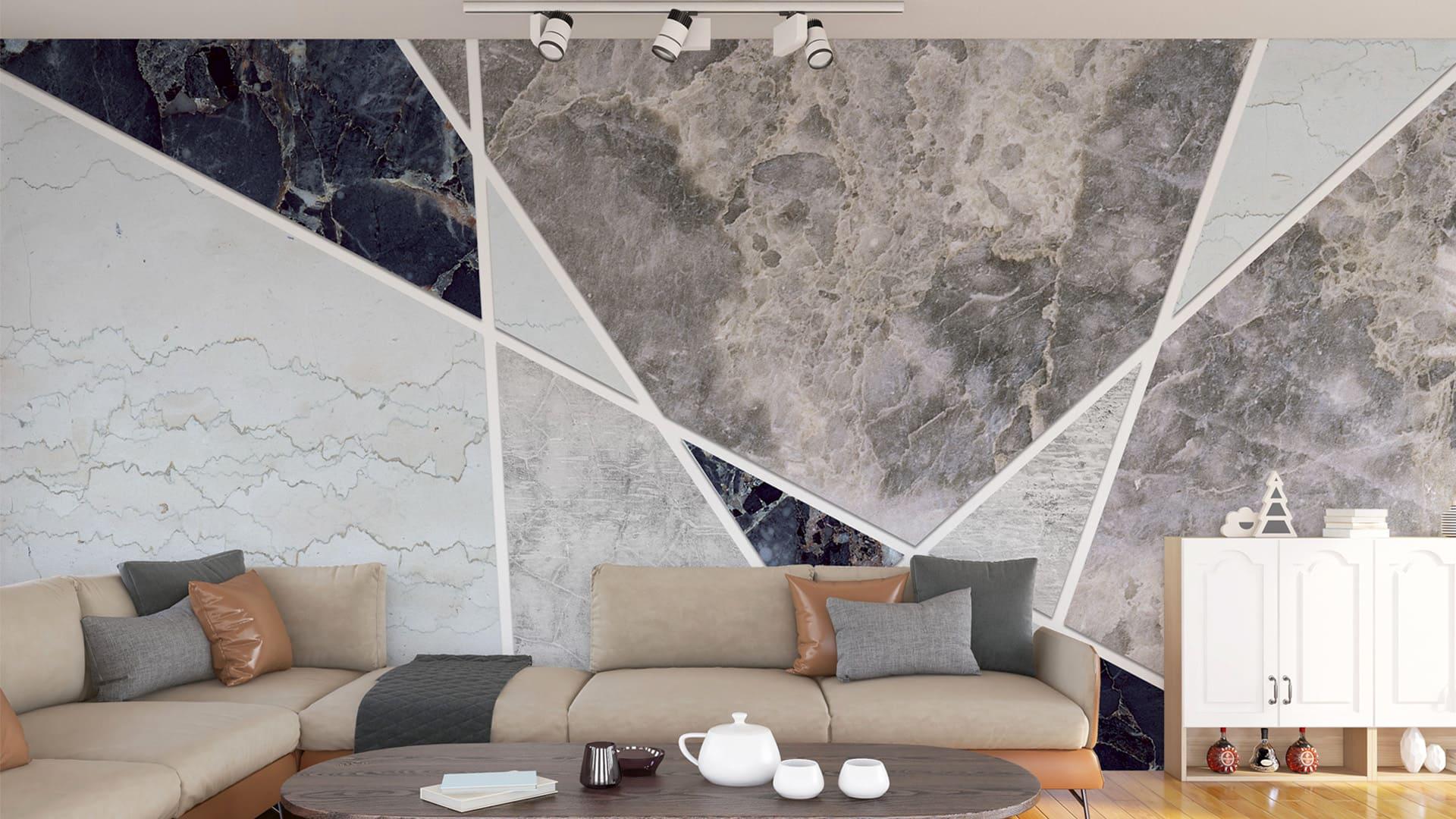 Фотообои флизелиновые Styleo Print-walls Каменная геометрия 0730 400х250 см (Pw-0730/4)