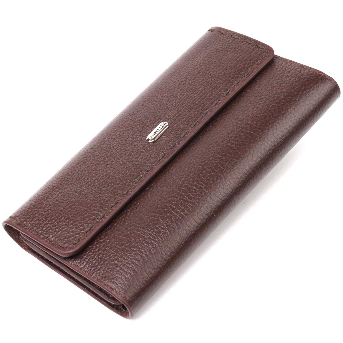 Кошелек кожаный женский Canpellini Wallet 21660 Коричневый (55439)