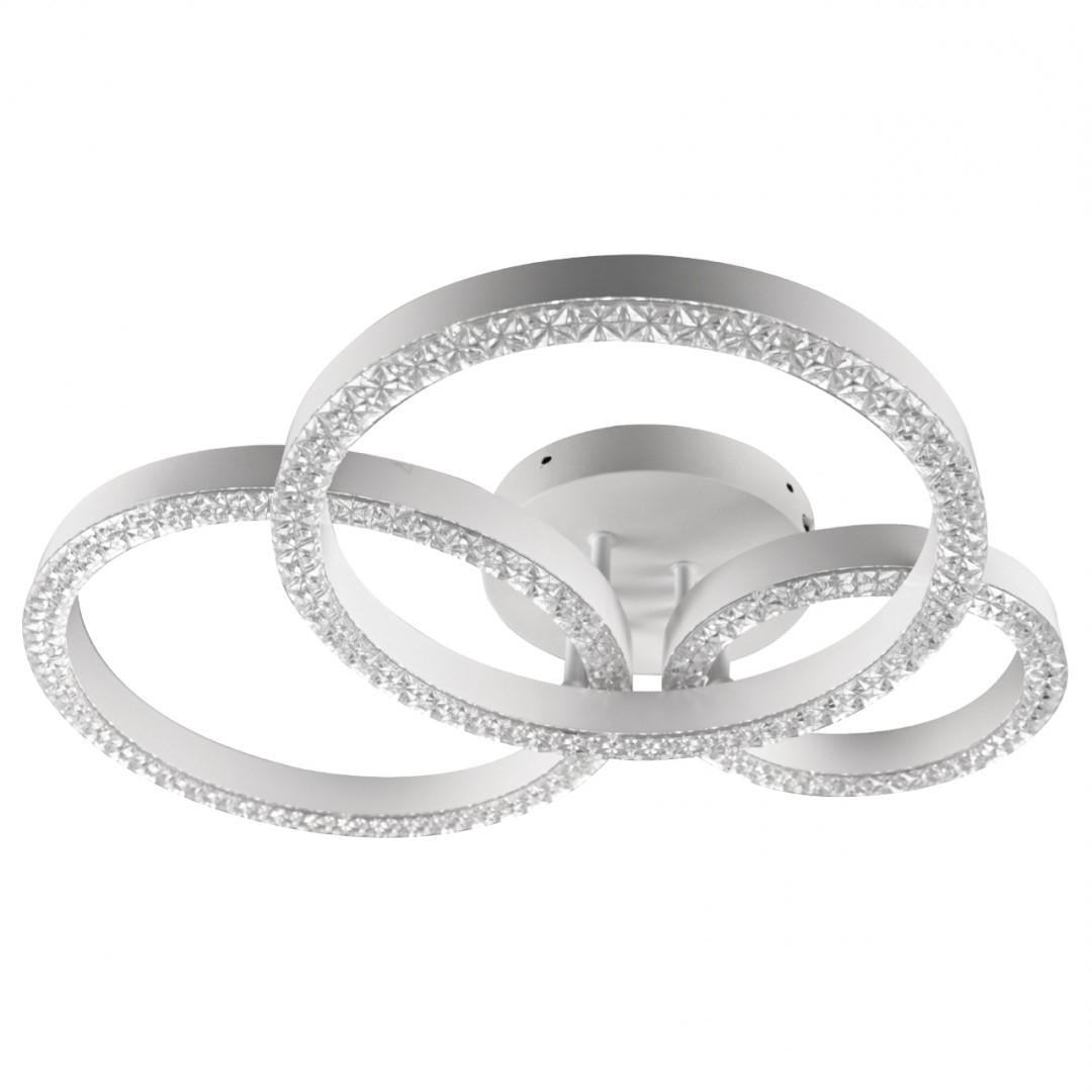 Люстра CT-R-64-WH LED 64Вт 3000-6000К 300-5120 Лм пульт Белый (V6919120233264)