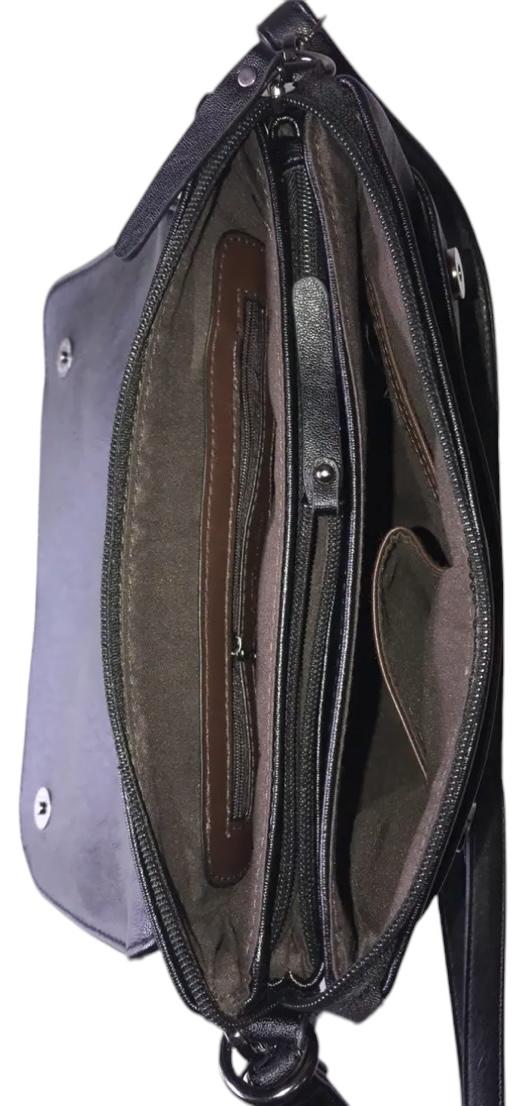 Сумка-клатч жіноча через плече Pretty Woman Темно-сірий (2880) - фото 4 Сумка-клатч жіноча через плече Pretty Woman Темно-сірий (2880) - фото 4