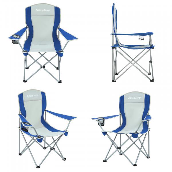 Стілець Kingcamp Arms Chairin Steel Grey/Blue (KC3818) - фото 6