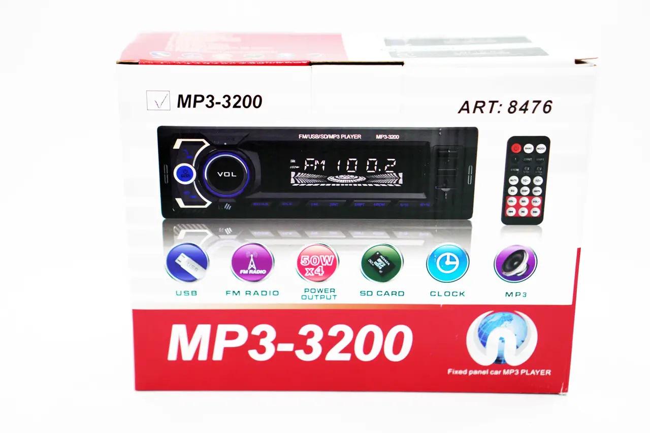 Автомагнитола 3200 2xUSB RGB Bluetooth SD/AUX/FM 4x50W - фото 8