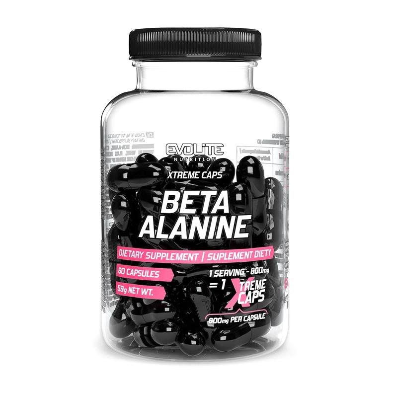 Бета-аланин Evolite Nutrition Beta Alanine 800 mg Xtreme 60 капс.