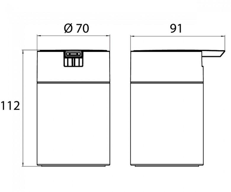 Дозатор для жидкого мыла Emco System 02 3521 001 11 - фото 2