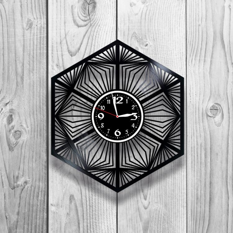 Часы настенные Лофт-винтаж 0143 из виниловой пластинки