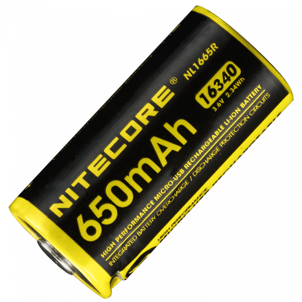 Аккумулятор Nitecore NL1665R 3,6V 650mAh