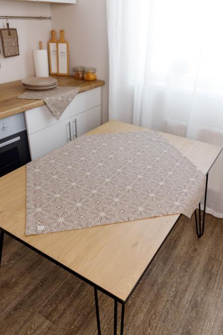 Скатерть наперон Прованс Корица 85х85 см (41155)