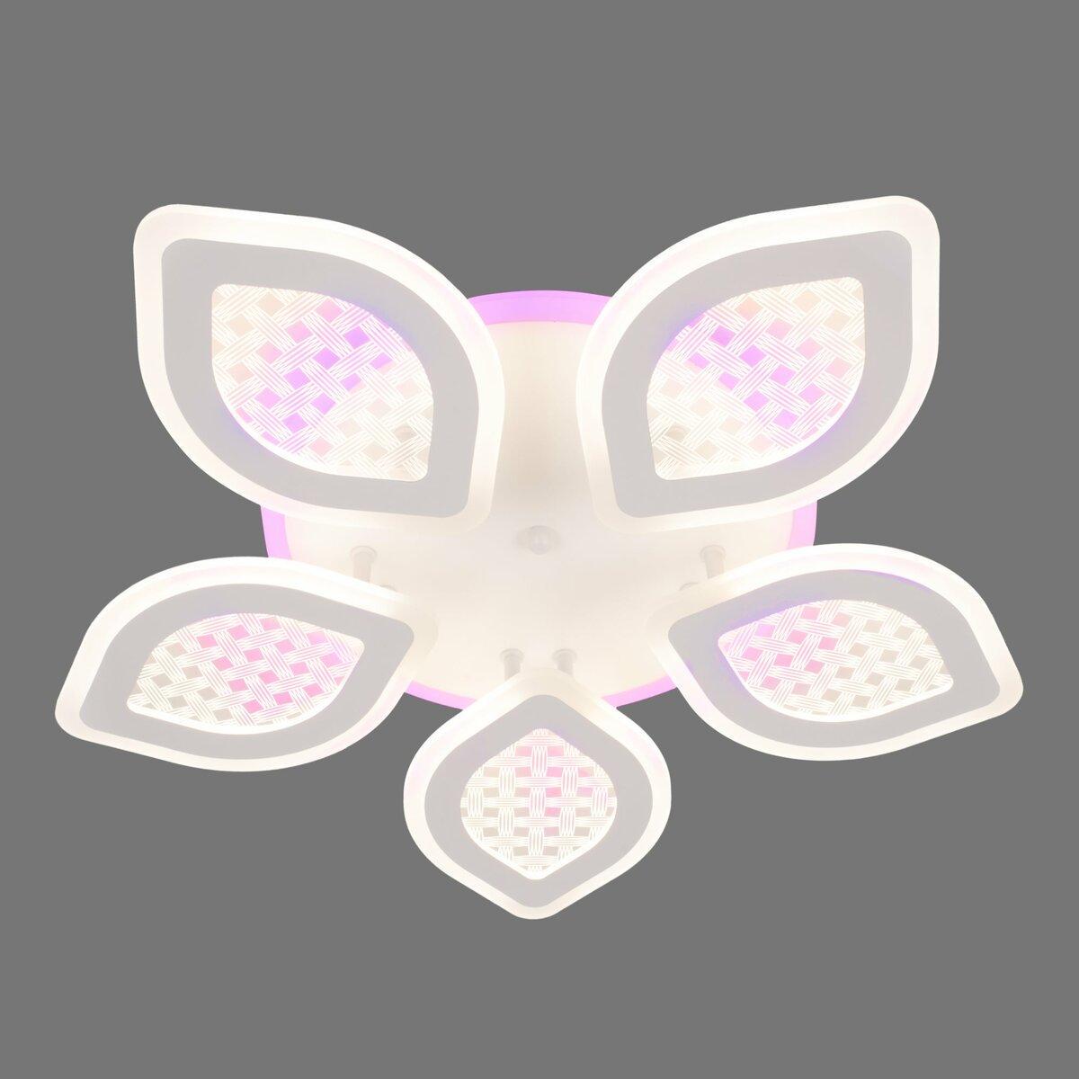 Люстра светодиодная Sirius на пять плафонов 81W 3000-6500К Белый (B YH764/5)