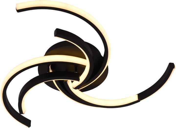 LED-люстра потолочная Sirius с пультом с акриловыми плафонами 3000/6500K IP20 LCD3002 BK 48W Черный (28686927)