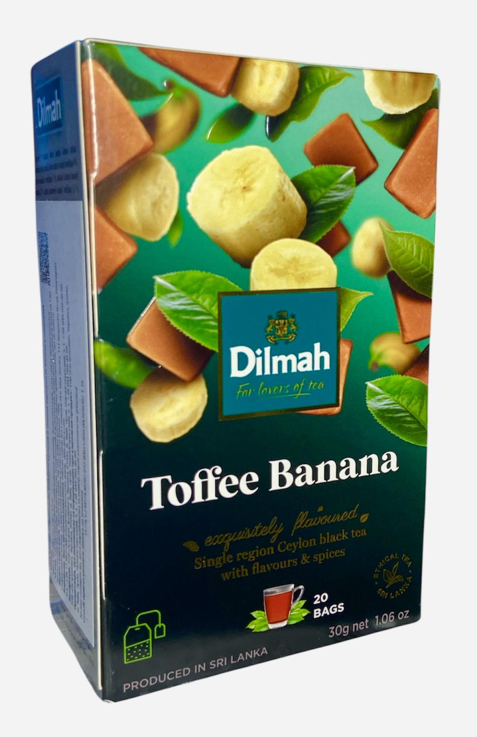 Чай Dilmah Toffee Banana Черный мелколистовой со вкусом банана и карамели 20 пакетиков (60523)