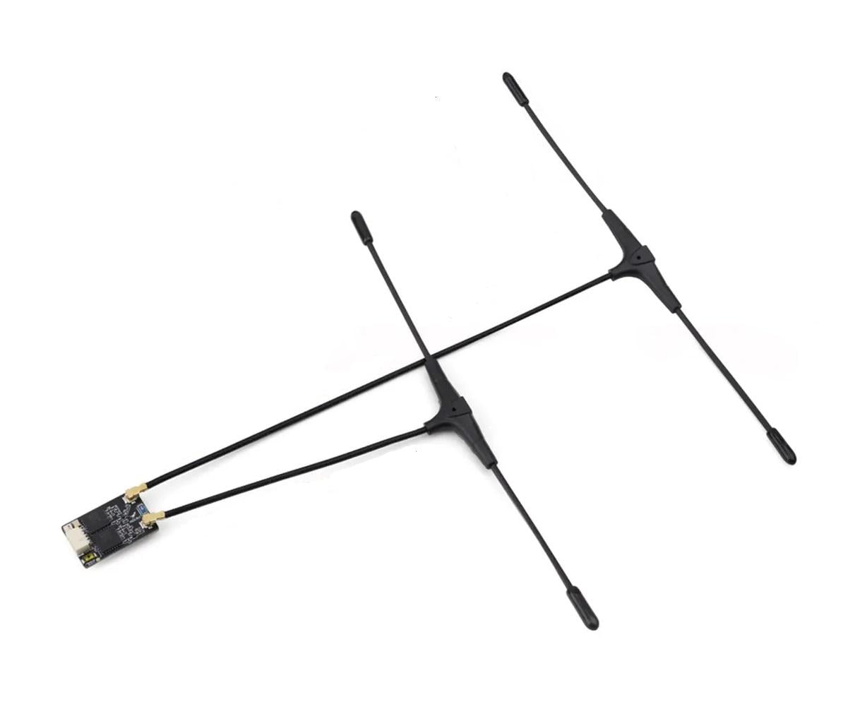 Приемник управления ELRS 915MHz HGLRC GEMINI RX Dual ESP32+2*SX1276 и 2 антенны для FPV дронов (00-00025159)