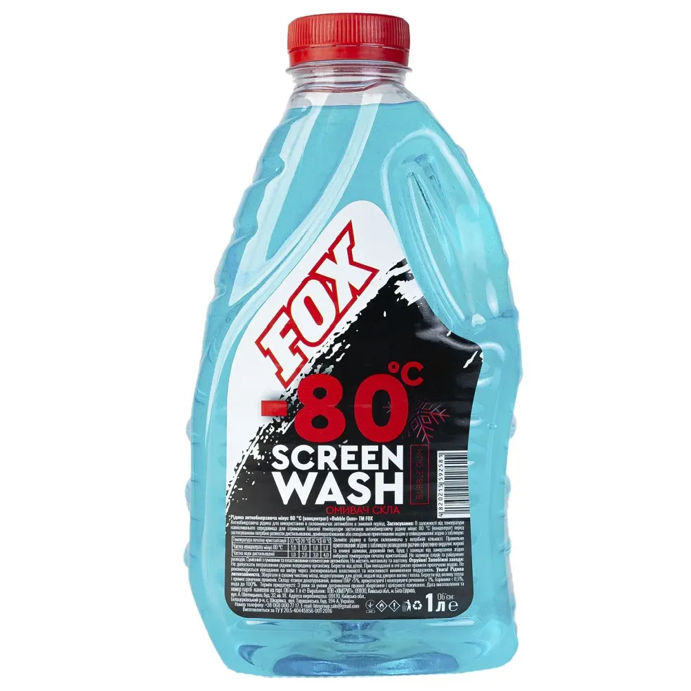 Омивач скла концентрат Fox Bubble Gum 1 л -80°С