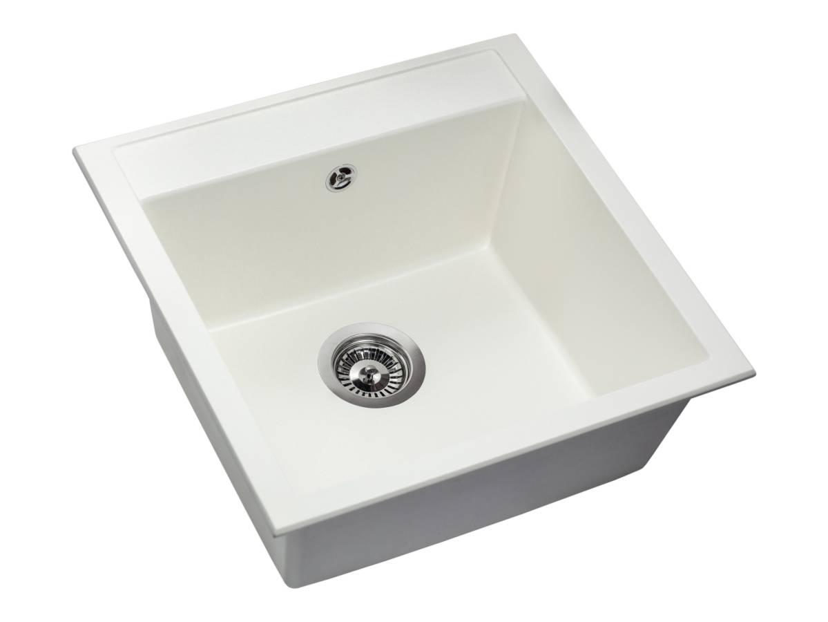 Кухонная мойка Miraggio BODRUM 510 квадратная Белый (83930)