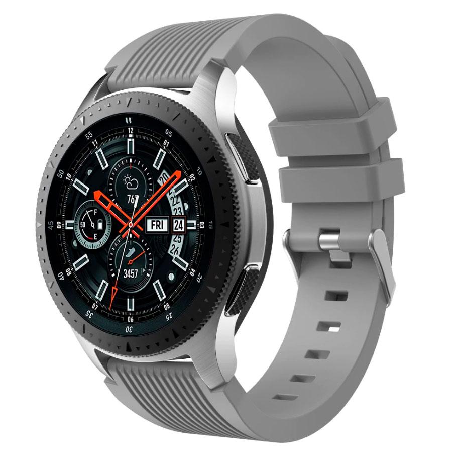 Силіконовий ремінець Watchbands Galaxy для Samsung Galaxy Watch 46 мм Сірий (WB001GALAXYGRAY46) - фото 2