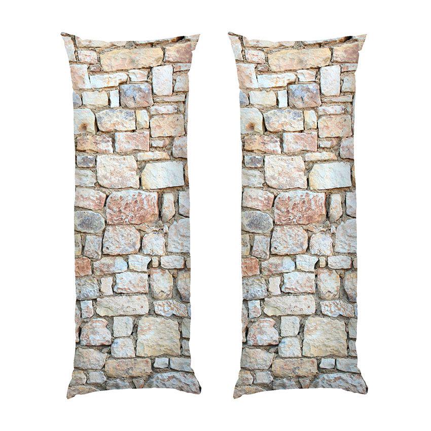 Подушка дакімакура Beige stone wall габардин 180х60 см (114237-4)