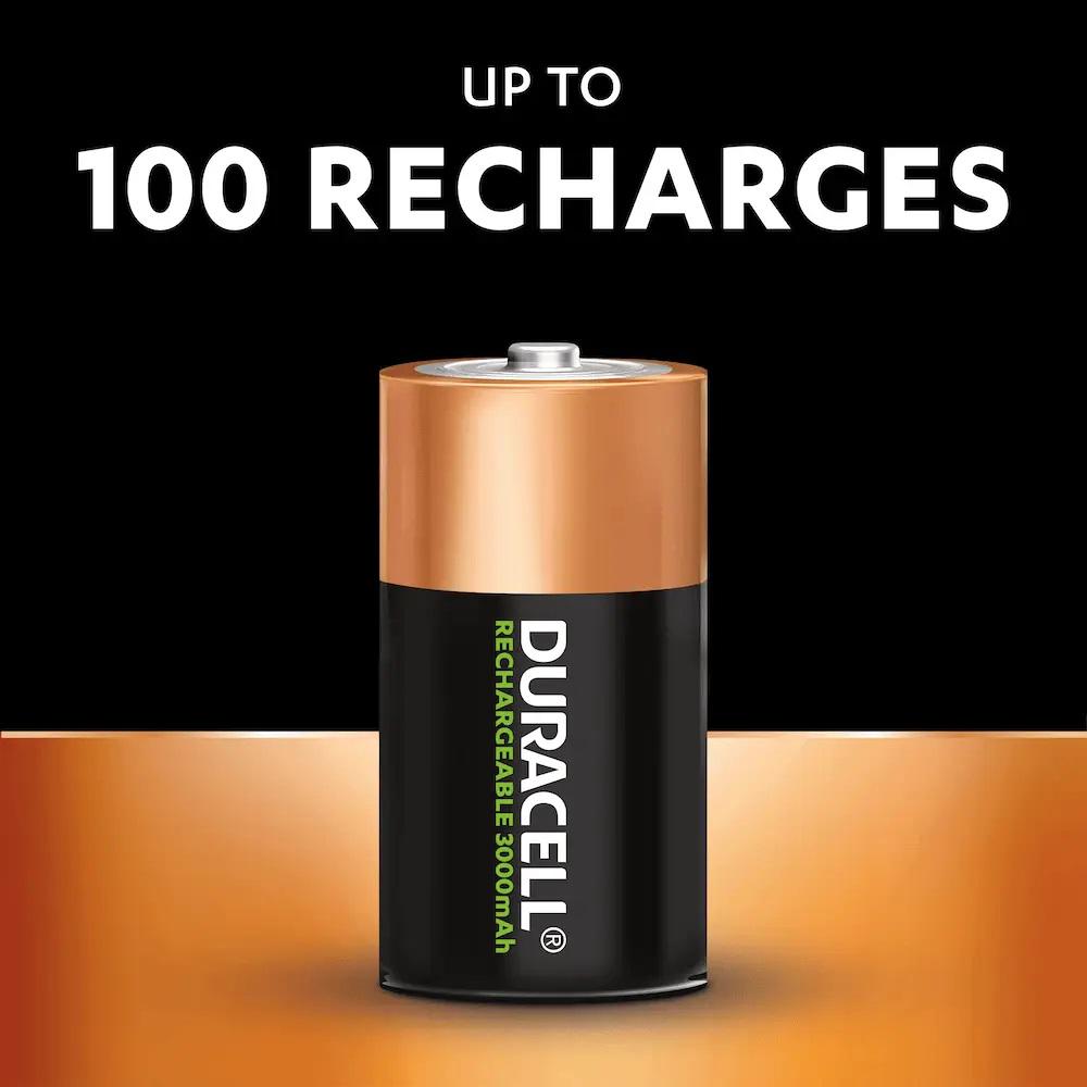 Акумулятор Duracell Ni-MH C R14 1,2 V 3000 mAh 2 шт. (245115) - фото 2