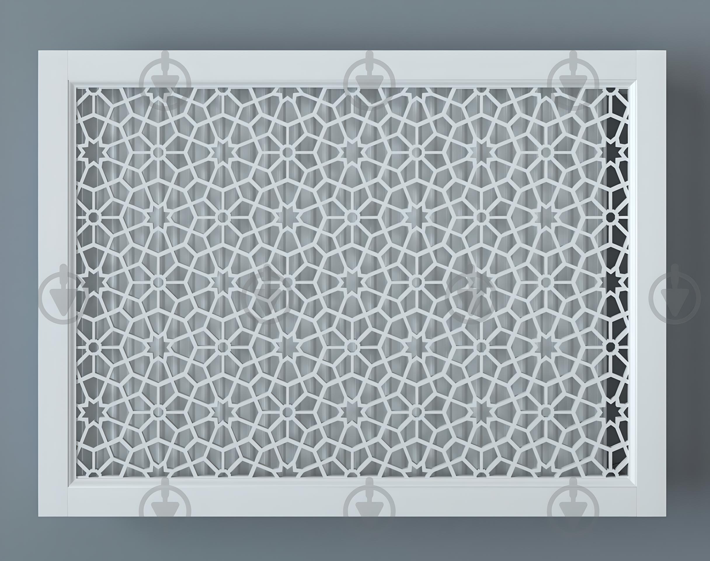 Экран-решетка декоративная на батарею отопления R87-F80 Белый (26519301) - фото 2 Экран-решетка декоративная на батарею отопления R87-F80 Белый (26519301) - фото 2