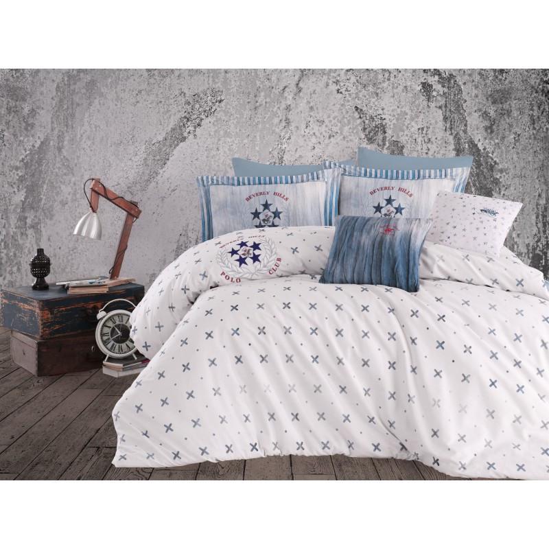 Постельное белье Beverly Hills Polo Club BHPC 015 евро White (2000022198912)