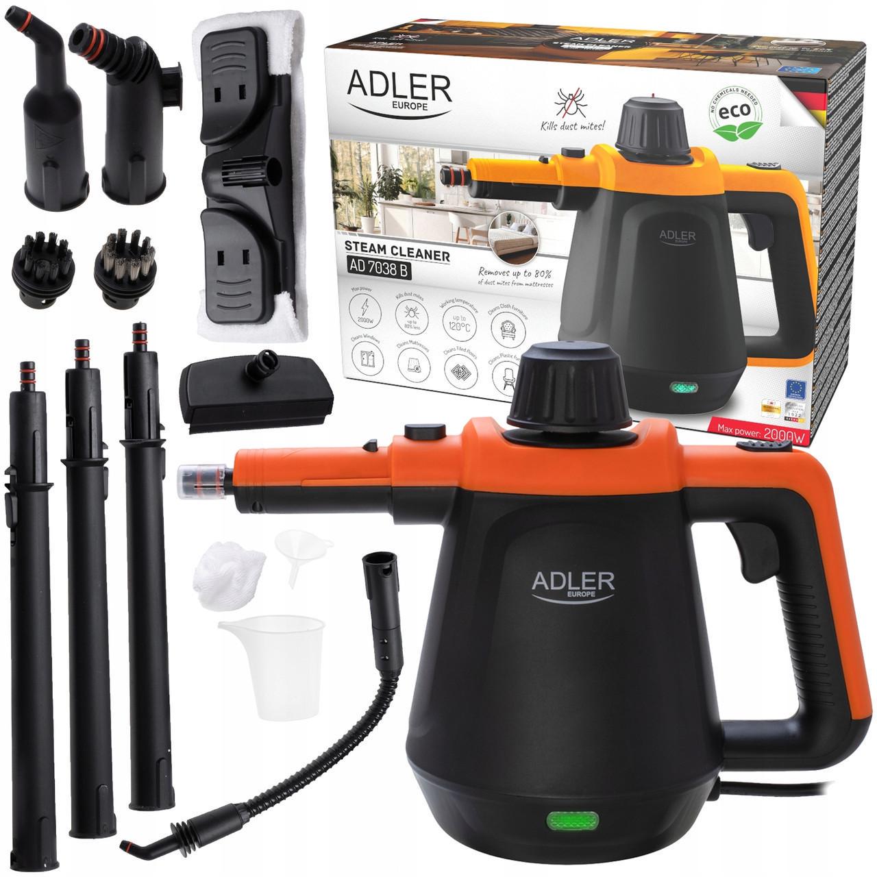 Пароочиститель ручной Adler AD 7038 2000W Black (7038) - фото 2