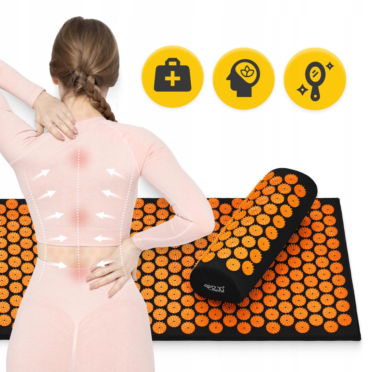 Килимок акупунктурний з валиком 4fizjo Classic Mat XL Black/Orange (P-5907222931776) - фото 9 Килимок акупунктурний з валиком 4fizjo Classic Mat XL Black/Orange (P-5907222931776) - фото 9