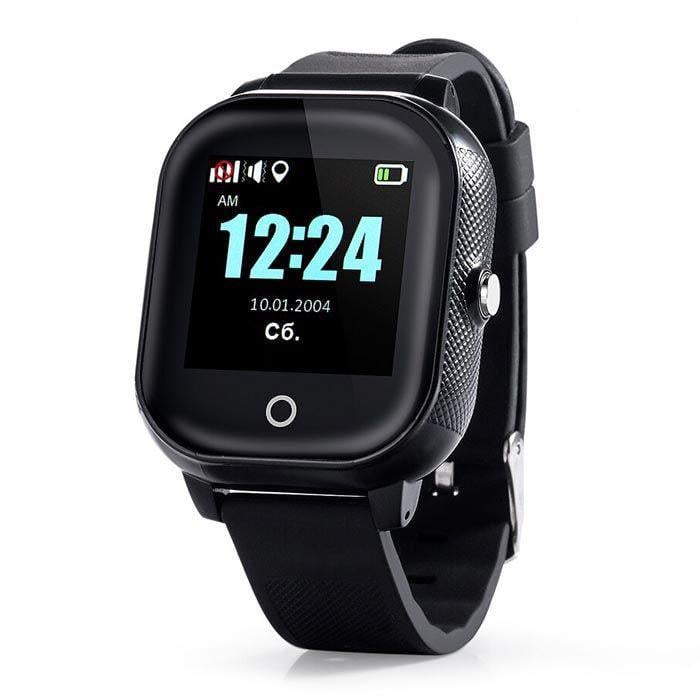 Детские смарт-часы Lemfo DF50 Ellipse Aqua с GPS Черный (676)