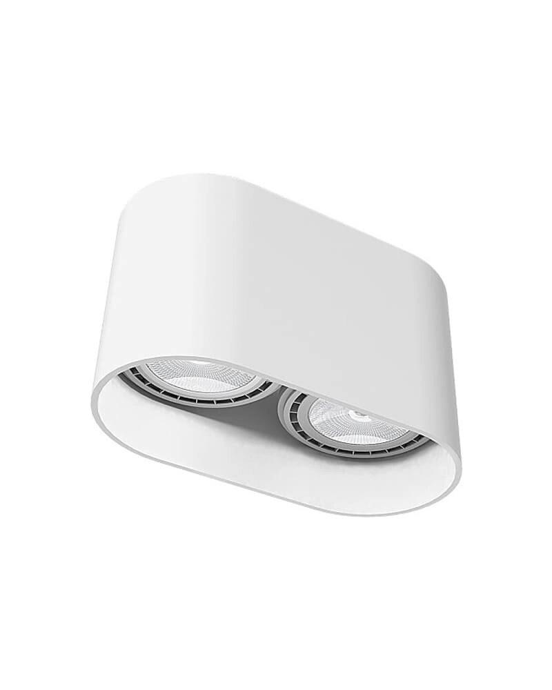 Точечный светильник-спот Nowodvorski 9241 Oval GU10 2x15W IP20 Белый (28686930)