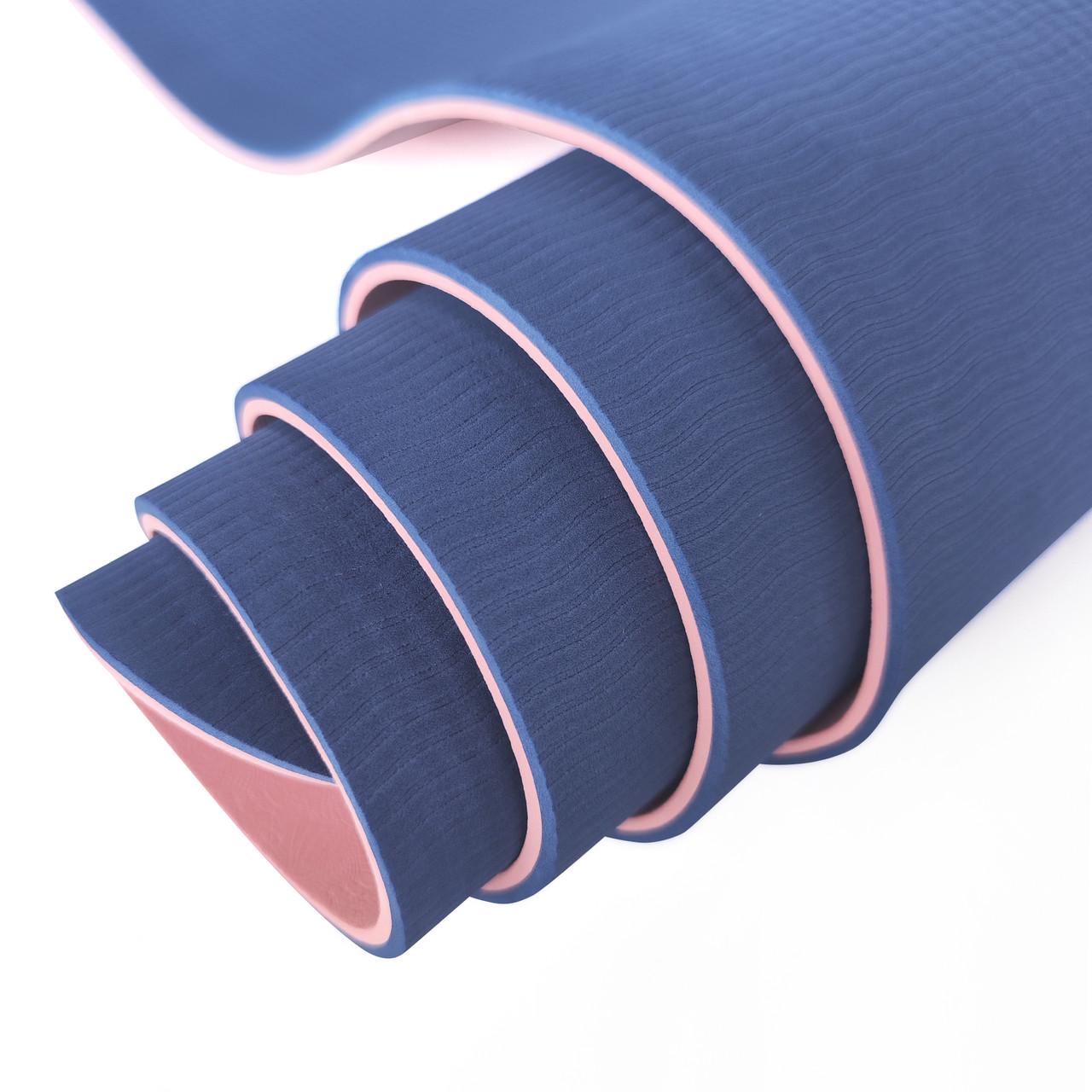 Коврик для фитнеса и йоги Gemini Pro GE-6LBLO TPE/TC 6 мм (14729321) - фото 3 Коврик для фитнеса и йоги Gemini Pro GE-6LBLO TPE/TC 6 мм (14729321) - фото 3