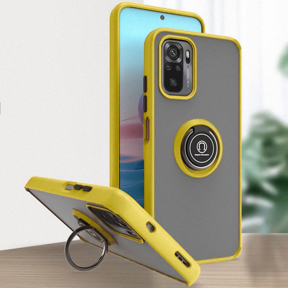 Защитный чехол MatteLuxe Xiaomi Redmi Note 10 (с кольцом) Yellow (33087-0A)