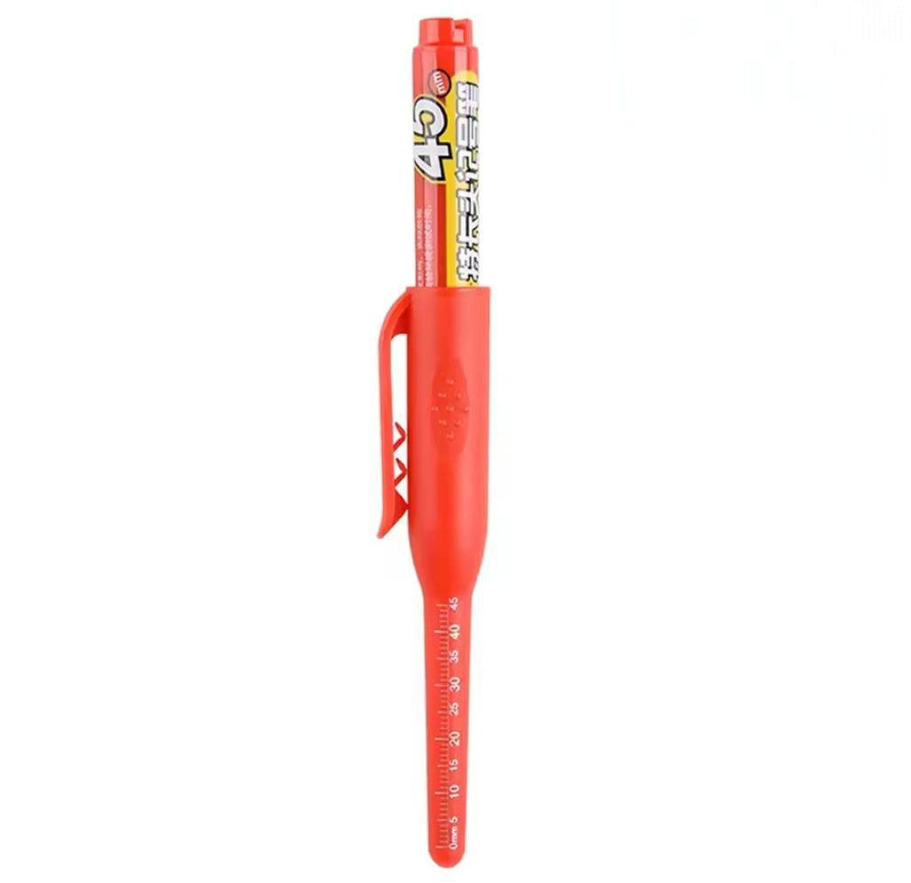 Маркер строительный с длинным носиком 45 мм Красный (06-118.1)