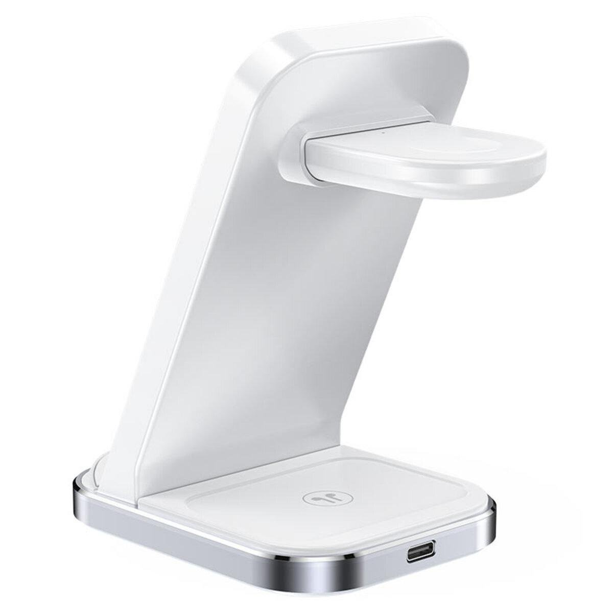 Зарядное устройство беспроводное Acefast E15 desktop 3в1 Wireless Charging Stand White (581099) - фото 2