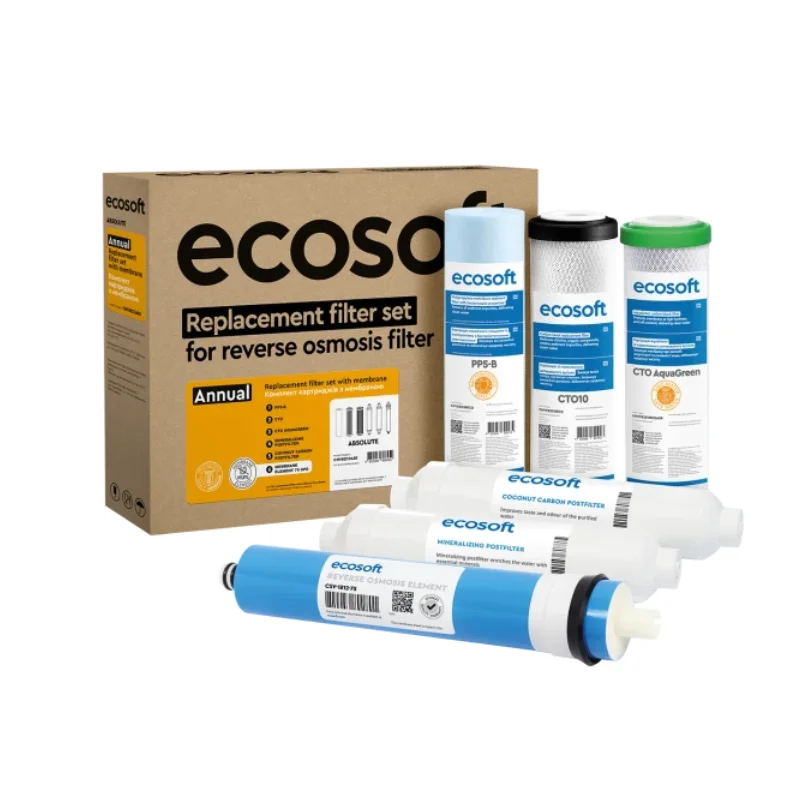 Комплект картриджей для фильтров воды Ecosoft Absolute 12 месяцев