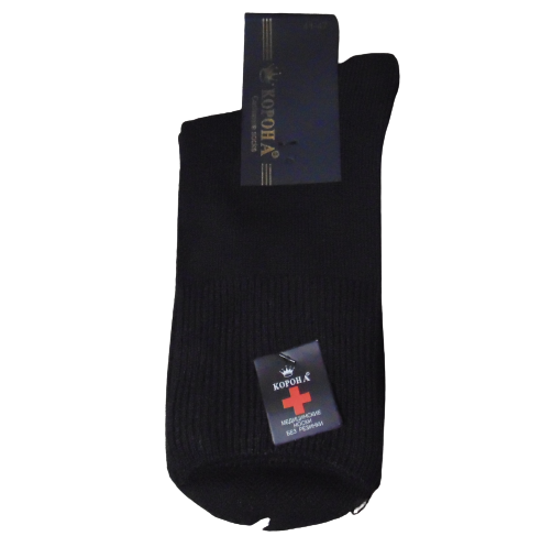 Носки шерстяные без резинки Корона 1524 р. 41-47 Черный (1660715834)