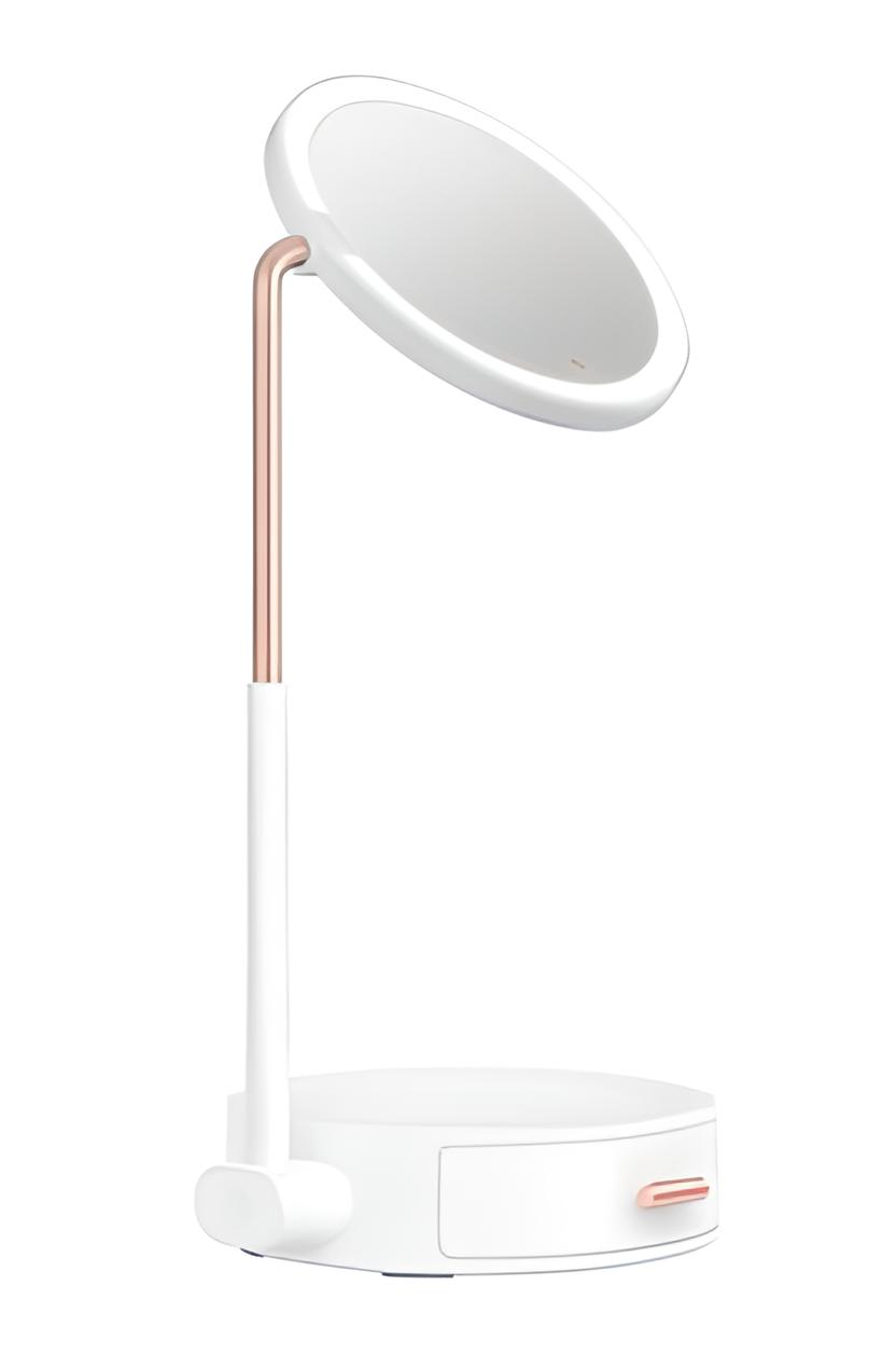 Зеркало с подсветкой Baseus Smart Beauty Series Lighted Makeup Mirror режима яркости Белый