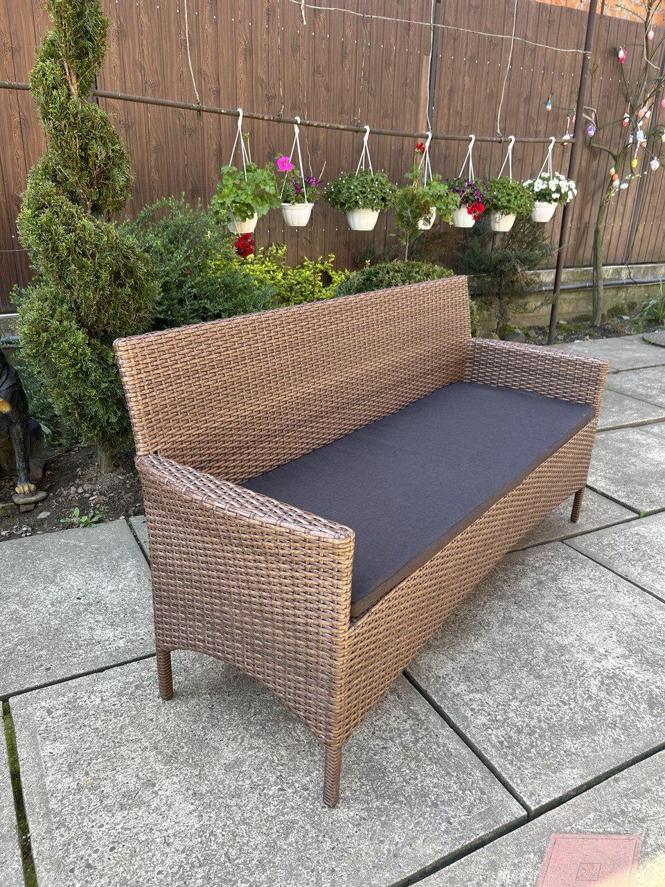 Диван ротанговый уличный Сімейний Затишок 155х52 см - фото 8 Диван ротанговый уличный Сімейний Затишок 155х52 см - фото 8