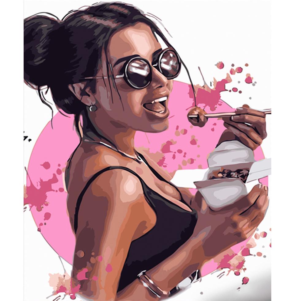 Картина по номерам Strateg Премиум Street food 40х50 см (GS577)