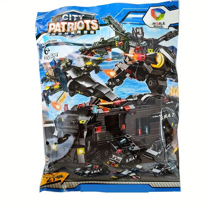 Конструктор поліцейська машина 585 деталі Чорний (222) Конструктор поліцейська машина 585 деталі Чорний (222)