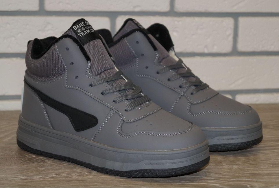 Хайтопи зимові підліткові FDEK р. 36 23 см Сірий (31330-36) - фото 5 Хайтопи зимові підліткові FDEK р. 36 23 см Сірий (31330-36) - фото 5