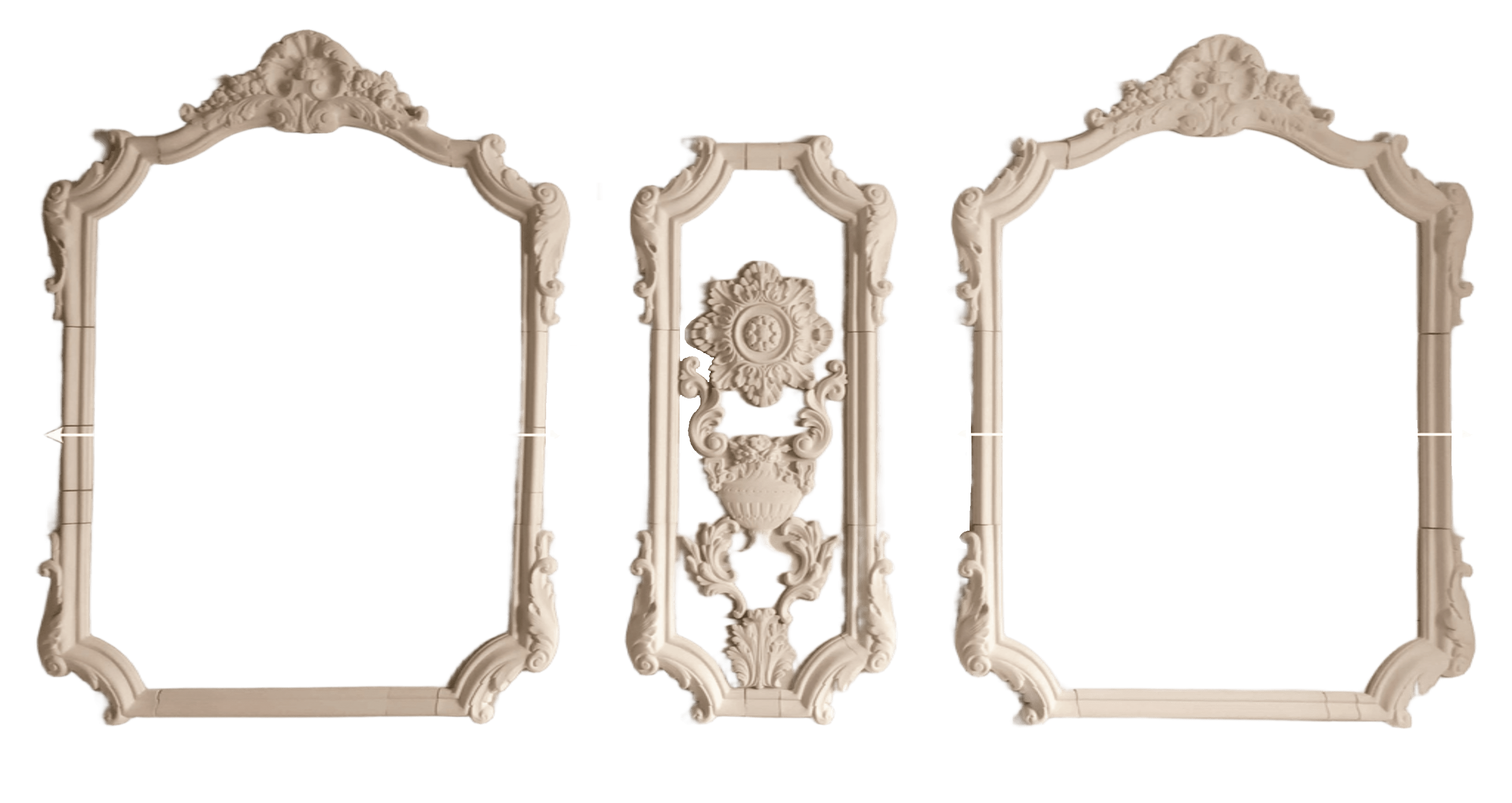 Комплект декоративных рамок гипсовых 3 шт. 1430/2520 мм (29054520)