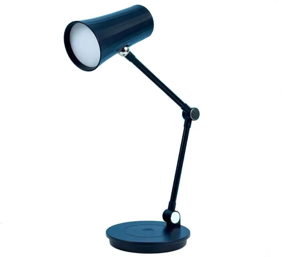 Светильник настольный D09 с аккумулятором функцией проекции и зарядкой без проводов Синий (627490)