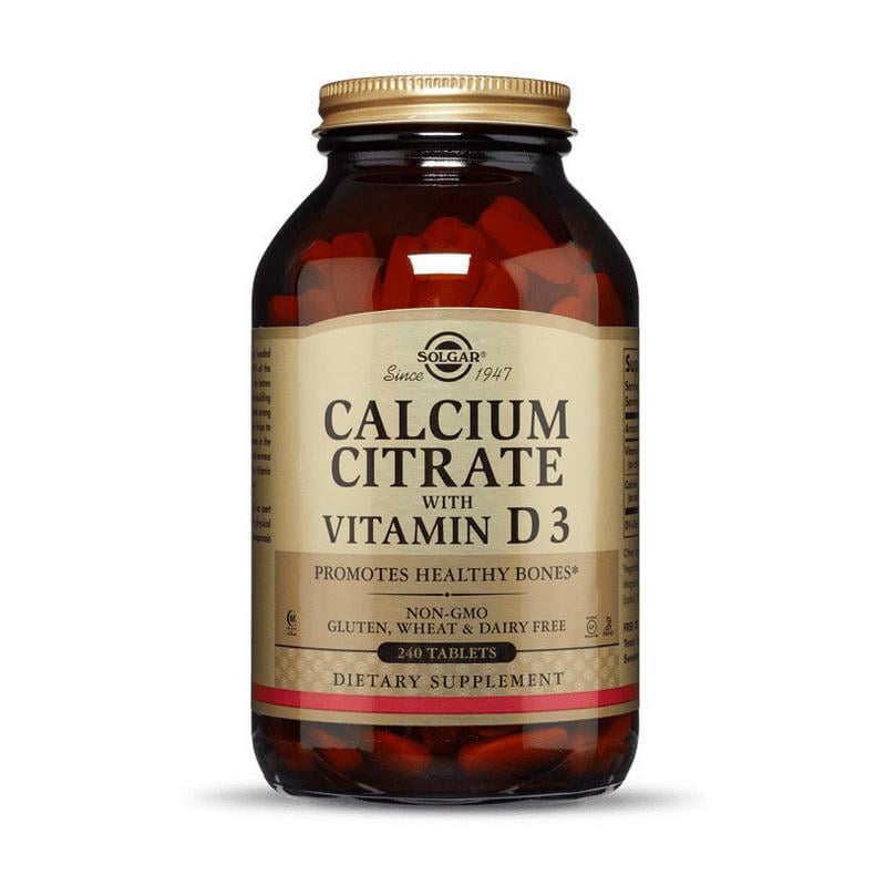 Кальций цитрат с витамином D3 Solgar Calcium Citrate with Vitamin D3 240 табл.