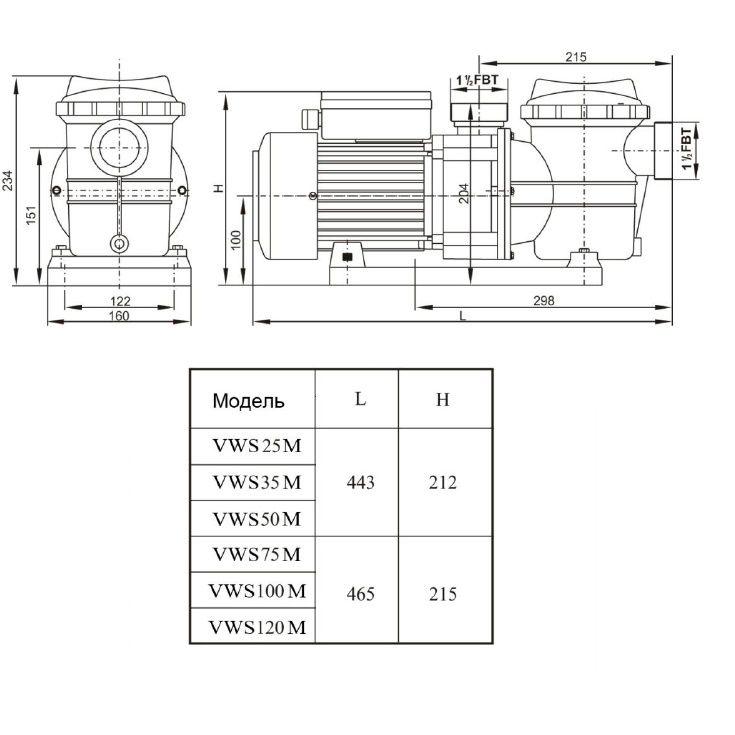 Насос для бассейна AquaViva LX STP100T - фото 4