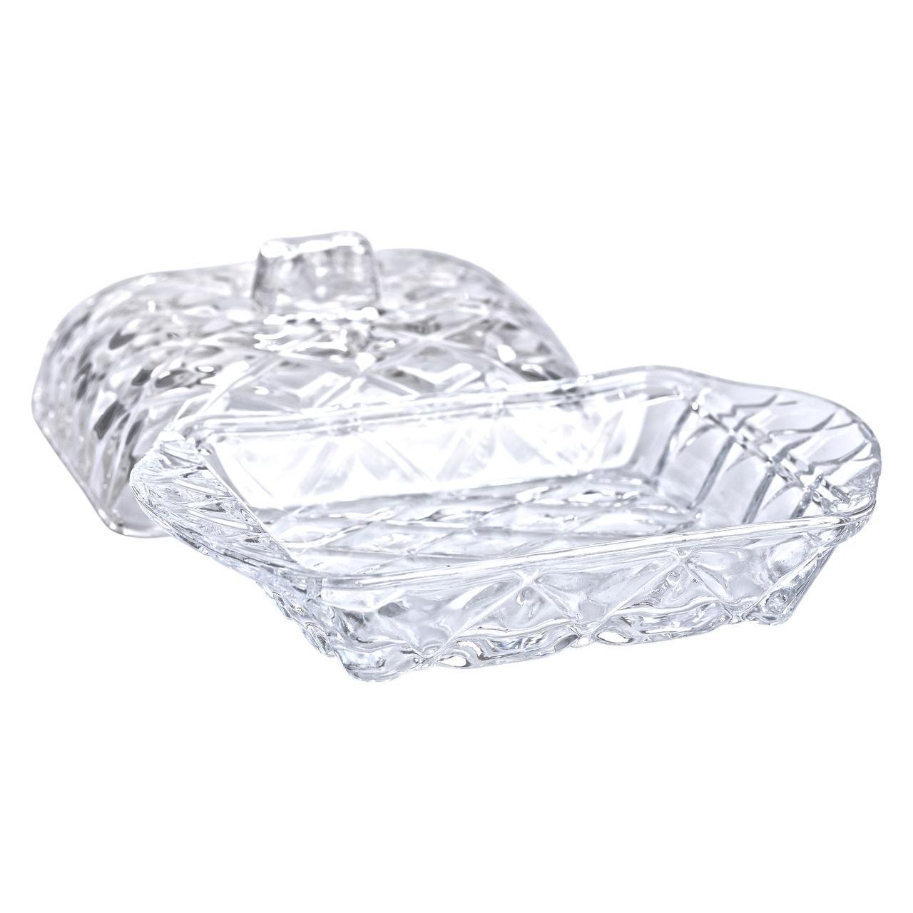 Маслянка скляна для вершкового масла з кришкою 16,5x10,5x8 см - фото 4 Маслянка скляна для вершкового масла з кришкою 16,5x10,5x8 см - фото 4