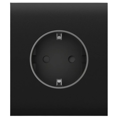 Фронтальная панель Ajax CenterCover basic type F для встроенной розетки Black (31022185)